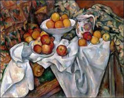 En 1899, quel impressionniste a réalisé cette toile nommé ''Nature morte aux pommes et aux oranges'' ?