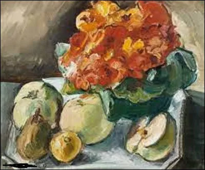 ''Nature morte capucine et pommes'' est une toile postimpressionniste. Qui est l'auteur de cette toile datant de 1937 ?