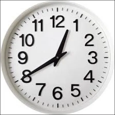 Quelle est l'heure indiquée sur cette horloge ?