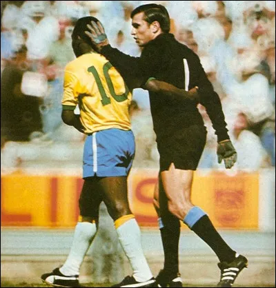 Autre geste insensé et qui émerveilla le public, que tenta-t-il sur le gardien uruguayen Mazurkiewicz en demi-finale ?