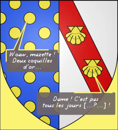 Y'a du beau monde au blason, ce jour d'hui...