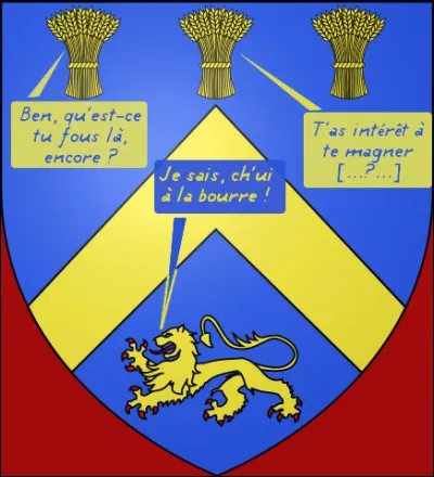 Le petit village de Ladignac est sis sur une rivière du nom peu commun de ... (Complétez grâce au blason !)