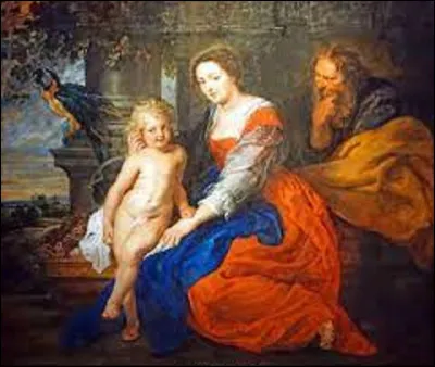 De ces trois baroques, lequel a exécuté, en 1614, ce tableau nommé ''Sainte famille au perroquet'' ?