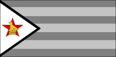 En allant du haut vers le bas, quel est l'ordre des couleurs du drapeau du Zimbabwe ?