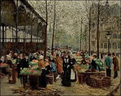 Qui rencontre en premier le groupe en allant aux Halles ?