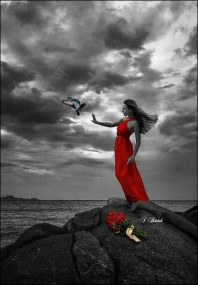 Je vous laisse compléter les mots de la chanson de Cabrel "Je t'aimais, je t'aime, je t'aimerai" : Mon enfant nue sur les galets, le vent...