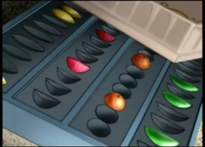 Toujours dans l'épisode 1, ''Les fruits confits'', qui a eu le vilain défaut de manger la moitié de la boîte contenant des fruits confits ?