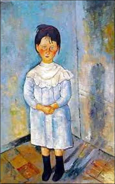 À quel artiste doit-on le tableau intitulé "Fillette en bleu" ?