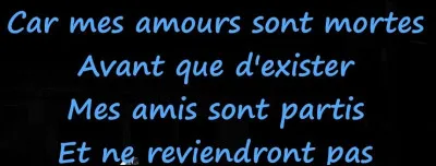 Musique : Qui a chanté "J'ai fait tant de projets qui sont restés en l'air J'ai fondé tant d'espoirs qui se sont envolés Que je reste perdu, ne sachant où aller" ?