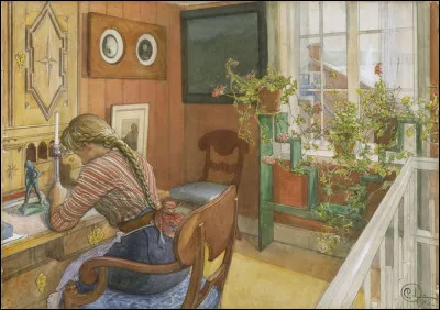 De qui est cette uvre représentant une fillette avec une tresse ?