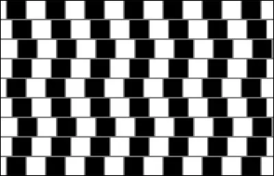 Les traits gris horizontaux sont-ils droits ?