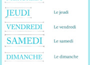 Quiz Les jours de la semaine en anglais