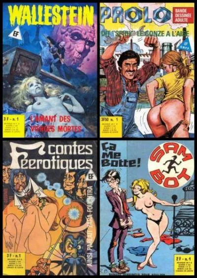 Lequel de ces diteurs est clbre pour ses bandes dessines rotiques ou/et gores ?