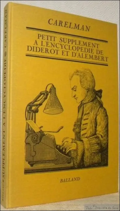 Combien de volumes de texte y a-t-il dans le supplément de l'Encyclopédie ?