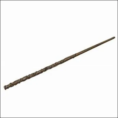 Hermione a une baguette faite en bois de vigne et pattes de dragon.