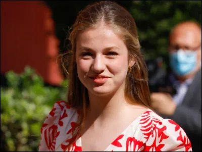 Depuis quelle année Leonor de Borbón y Ortiz est-elle la princesse héritière d'Espagne ?