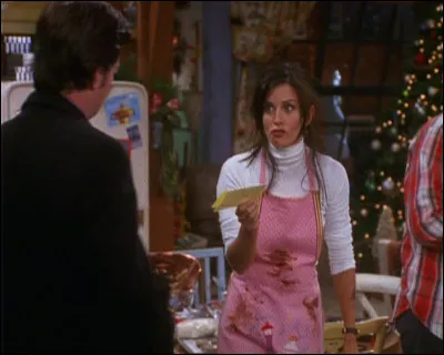 Épisode 9 : ''Celui qui offrait un vélo'' 
Quest-ce que Monica cuisine et dont le voisinage raffole ?