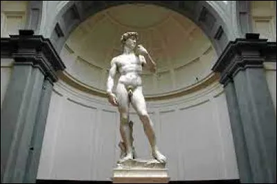 Qui a réalisé la statue de David représentant le corps parfaitement nu d'un homme ?