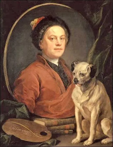 Quel peintre anglais du 18me sicle a ralis 'Autoportrait avec chien' ?