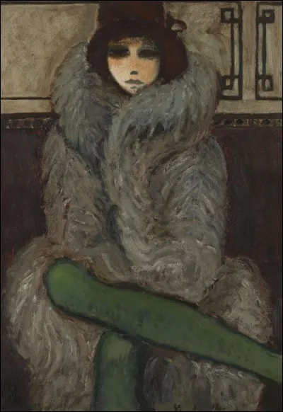 Qui a fait le portrait de cette femme emmitouflée dans son manteau ?