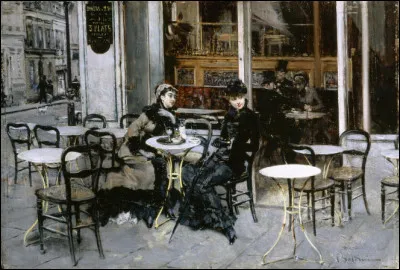 On ne quitte pas Paris, qui a immortalisé cette scène de bar avec deux femmes bien emmitouflées ?