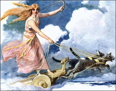 Déesse de l'amour et de la guerre, Freyja incarne aussi la fertilité. Dans quelle région du monde la trouve-t-on ?