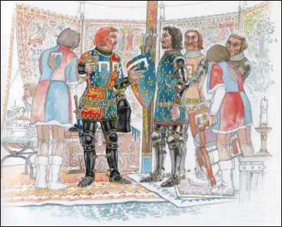 C'est le Prince Blanc qui soumet Jean le Bon.