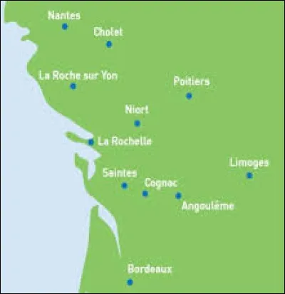 Niort, La Rochelle et Angoulême sont des préfectures de l'ancienne région Poitou-Charentes.