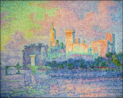 A quel peintre doit-on cette toile intitulée "Le Palais des papes" ?