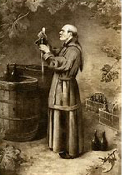 Qui est ce moine en D, un bénédictin de l'abbaye d'Hautvillers au coeur du vignoble champenois , considéré comme l'inventeur du champagne en 1668 ?