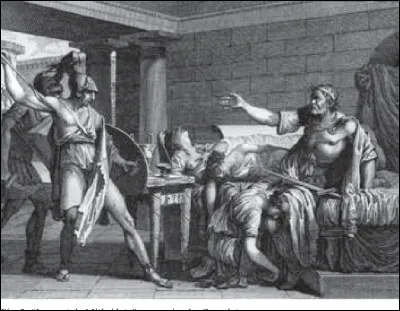 Vaincu par Pompée en - 66, il se réfugie à Panticapée où, craignant d'être livré aux Romains, il se suicide :