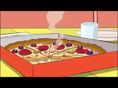 De quel dessin animé vient cette pizza ?