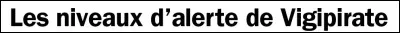 Avant 2013, il avait un code couleur correspondant aux différents niveaux du plan Vigipirate. Quelles étaient les couleurs ?