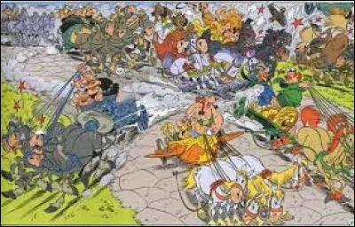 Qui sont l'aurige et le co-aurige du char lusitanien, dans "Astérix et la Transitalique" ?