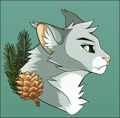 Choisis le nom qui conviendrait le mieux à la description du chef de ton clan. Il est un chef robuste au pelage blanc tigré de gris. C'est un sage chef qui entretient un lien puissant avec le clan des Étoiles. Il est respecté de tous.