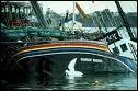 Bateau appartenant  'Greepeace' coul en 1985, par les services secrets franais.