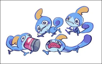 Quel est l'objet reposant sur la tête du Pokémon cerf ?