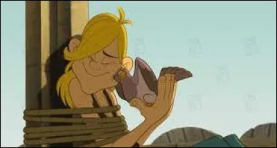 Quel est le nom du pigeon qui accompagne Goudurix dans "Astérix et les Vikings" ?