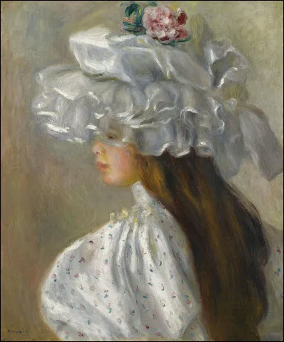 J'apprécie la peinture ! Et notamment "La Femme au chapeau blanc" d'Auguste Renoir. À quel mouvement appartient ce tableau ?