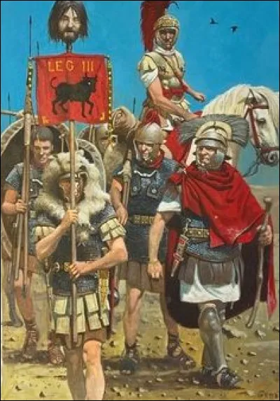 Porte enseigne de sa centurie, montrant le chemin à suivre dans la marche comme au combat. Qui est-il ?