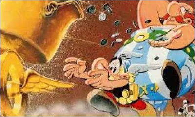 Quelle est la particularité des sesterces qu'Astérix et Obélix confisquent au collecteur d'impôts, dans "Astérix et le chaudron" ?