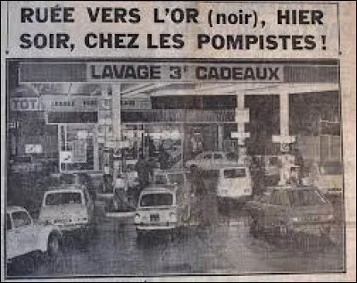 Les 16 et 17 octobre, se produit le premier choc pétrolier à la suite de ...
