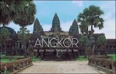 Quel pays a un drapeau orné d'un dessin du temple Angkor Wat ?