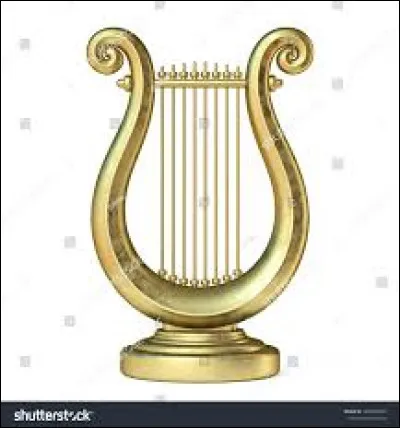 Quel dieu a une harpe pour attribut ?