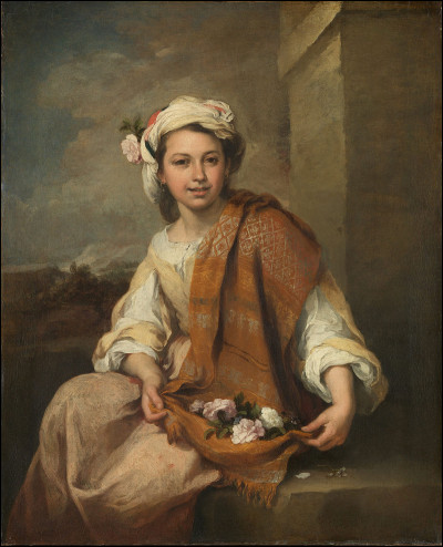 Quel peintre baroque espagnol du XVIIe a réalisé "La Fleuriste" ?