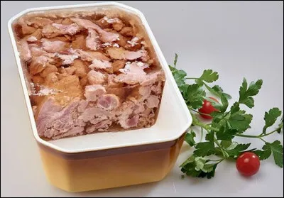 Gastronomie : Quel plat flamand est constitué de morceaux de viande de porc, de lapin, de poule et de veau, froides et pris dans de la gelée vinaigrée ?