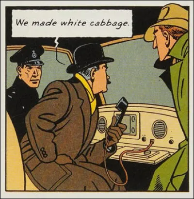 Comment ce policier exprime-t-il son dépit, dans le bon sens français ?