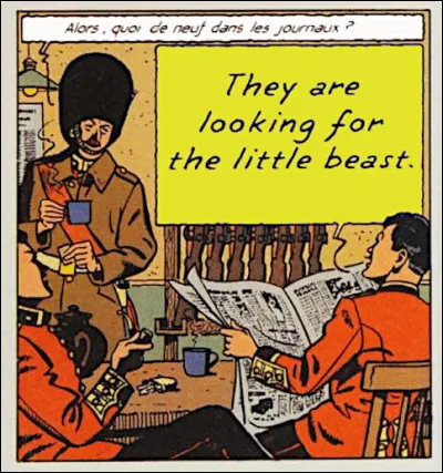 On vous demandera ici de traduire et retrouver l'expression française correspondant à l'anglaise. Carrément !