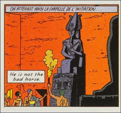 Ne faites pas la tête (de litote !) et traduisez correctement ce que veut dire ce personnage...