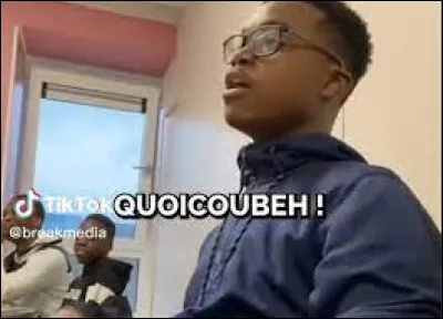 Question facile, à quelle occasion doit-on sortir l'expression ''Quoicoubeh'' ?
